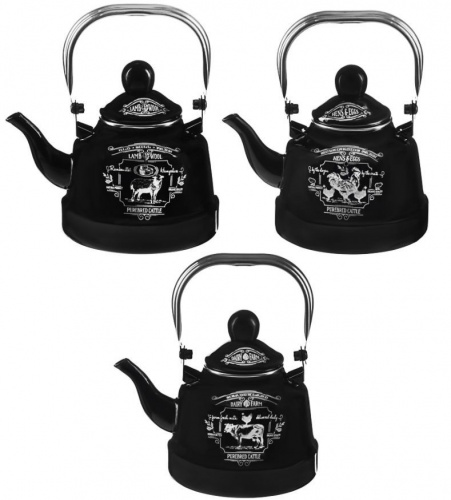 картинка Чайник эмалированный VETTA Ранчо Чайник эмалированный 1,1 л, 3 дизайна, индукция 894-484 от магазина Tovar-RF.ru