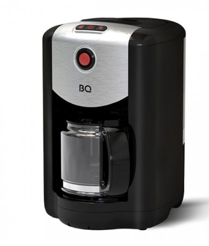 картинка кофеварка капельная со встроенной кофемолкой bq cm1009 черный-стальной магазин Tovar-RF.ru являющийся официальным дистрибьютором в России картинка кофеварка капельная со встроенной кофемолкой bq cm1009 черный-стальной от магазина Tovar-RF.ru