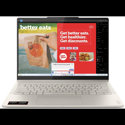картинка lenovo yoga 7 2-in-1 14akp10 [83jr0060rk] grey 14" {oled touch wuxga ryzen ai 5 340 /24gb /ssd1tb/ amd radeon 840m/noos}  от магазина Tovar-RF.ru