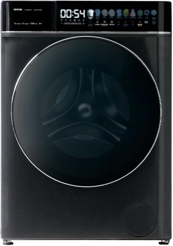 картинка стиральная машина centek ct-1967 (черный) 1200/8кг/52см/прямой привод/цветной сенсор/сушка 5кг/a+++ centek ct-1967 от магазина Tovar-RF.ru