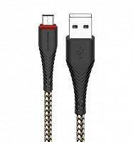 картинка кабель microusb borofone (6931474703477) bx25 usb (m)-microusb (m) 1.0м - черный от магазина Tovar-RF.ru