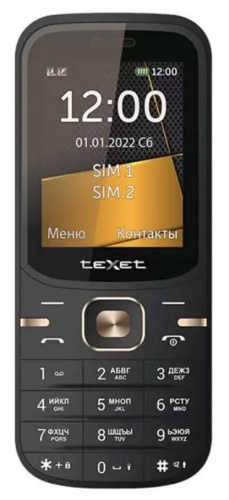 картинка телефон мобильный texet tm-216 черный от магазина Tovar-RF.ru