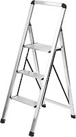 картинка Стремянка MASTER HOUSE Бриена (алюминиевая), 3 ступени, цвет алюминий 84162 от магазина Tovar-RF.ru