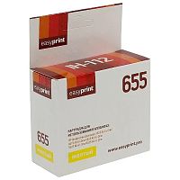 картинка easyprint cz112a картридж (ih-112) №655 для hp cz112a/ deskjet ink advantage 3525/4625/6525 , желтый, с чипом от магазина Tovar-RF.ru