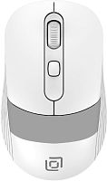 картинка мышь oklick мышь 310mw, оптическая, беспроводная, usb, белый и синий [1869094] от магазина Tovar-RF.ru