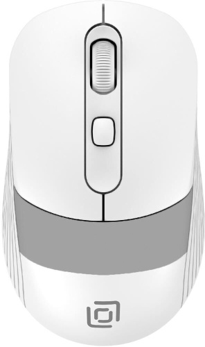 картинка мышь oklick мышь 310mw, оптическая, беспроводная, usb, белый и синий [1869094] от магазина Tovar-RF.ru