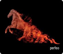 картинка коврик для компьютерной мыши perfeo (pf_d0684) "flames" "лошадь" от магазина Tovar-RF.ru