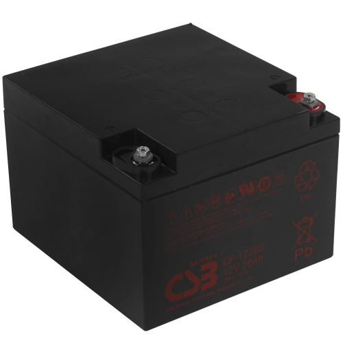 картинка csb батарея gp12260 (i) (12v/26ah) от магазина Tovar-RF.ru