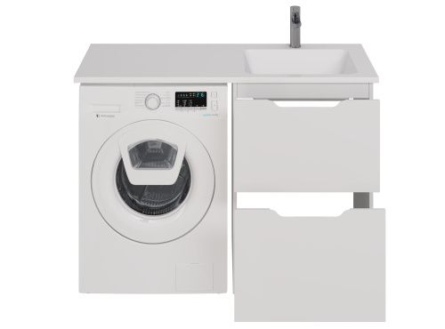 картинка Тумба Bona, 60 см, напольная, 2 ящика, белый глянец от магазина Tovar-RF.ru фото 21