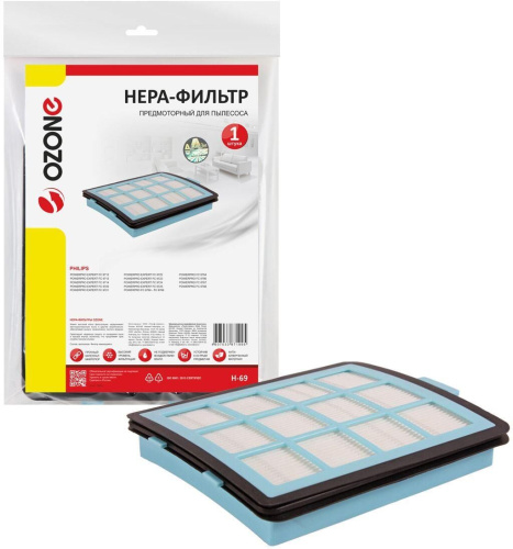 картинка hepa фильтр для пылесоса philips ozone h-69 ozone h-69 от магазина Tovar-RF.ru