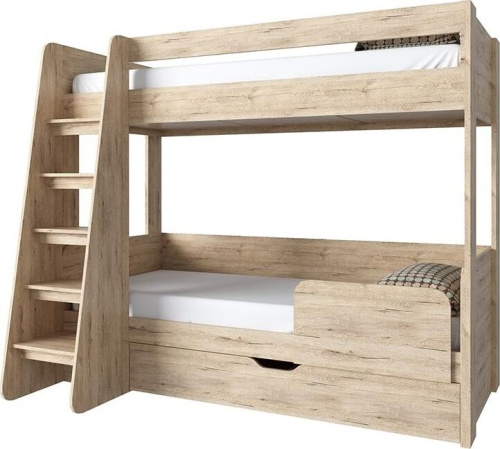 картинка Кровать АНРЭКС OSKAR Кровать двухъярусная, цвет дуб Санремо (5 уп) АНРЭКС OSKAR Кровать двухъярусная, цвет дуб Санремо (5 уп) от магазина Tovar-RF.ru