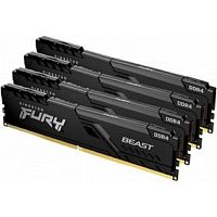 картинка kingston dram 128gb 3200mhz ddr4 cl16 dimm (kit of 4) fury beast black ean: 740617319811 (kf432c16bbk4/128) от магазина Tovar-RF.ru