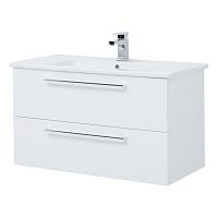 картинка Тумба GIO, 100 см, подвесная, 2 ящика, белый глянец от магазина Tovar-RF.ru