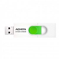картинка a-data flash drive 256gb <auv320-256g-rwhgn> uv320, usb 3.2, белый/зеленый от магазина Tovar-RF.ru