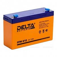 картинка delta dtm 612 (12 а\ч, 6в) свинцово- кислотный аккумулятор от магазина Tovar-RF.ru