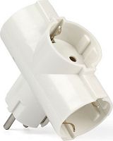 картинка тройник SMARTBUY (SBE-16-A01-3z) 3 гнезда с заземлением круглый белый 16А 250В от магазина Tovar-RF.ru