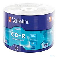 картинка verbatim диски cd-r 700mb 52x bulk (50шт) (43787) от магазина Tovar-RF.ru