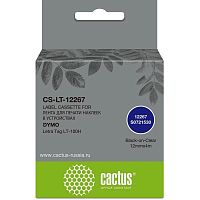 картинка картридж ленточный cactus cs-lt-12267 12267 для dymo letra tag lt-100h от магазина Tovar-RF.ru