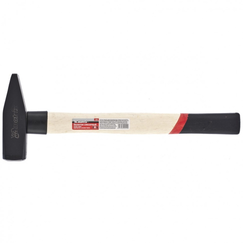 картинка MATRIX Молоток слесарный, 800 г, квадратный боек, деревянная рукоятка [10235] от магазина Tovar-RF.ru