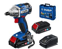 картинка Бесщеточный гайковерт ЗУБР GB-250-22 20В, 2аккум., бесщеточный от магазина Tovar-RF.ru