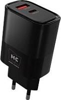 картинка сзу more choice (4620202555571) nc81a сзу 1usb+1type-c 3.0a pd 20w+ qc3.0 , черный от магазина Tovar-RF.ru