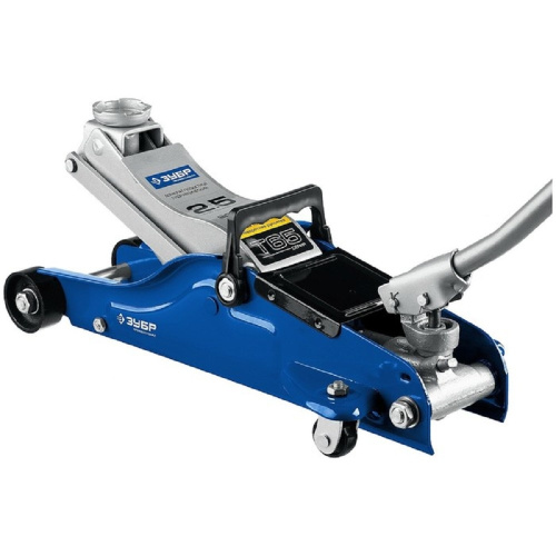 картинка зубр профессионал домкрат гидравлический подкатной t65, 2,5т, 90-360мм, [43057-2.5-k] от магазина Tovar-RF.ru