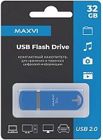 картинка maxvi p3 32gb sky blue, монолит с колпачком, abs пластик, usb 2.0 от магазина Tovar-RF.ru