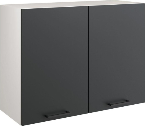 картинка Кухонный модуль МЕБЕЛЬ-КОМПЛЕКС Шкаф навесной 80см с двумя дверцами Simple В800 Антрацит/ Белый (1 кор.) МЕБЕЛЬ-КОМПЛЕКС Шкаф навесной 80см с двумя дверцами Simple В800 Антрацит/ Белый (1 кор.) от магазина Tovar-RF.ru