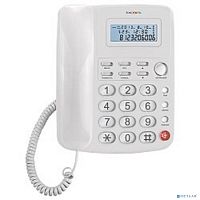 картинка texet tx-250 белый {автоответчик: нет. дисплей: есть. органайзер: часы. память (количество номеров): нет. память набранных номеров: 9. однокнопочный набор (количество кнопок): 1.} от магазина Tovar-RF.ru