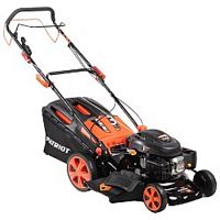 картинка PATRIOT PT 47LS Газонокосилка бензиновая [512109014] {Раб. объем 139сс, мощн. 4.5л.с., раб. ширина 46см, регул. высоты 30-75мм прорезин. колеса 178-254мм, травосбор. 60л, функц. бок.выбр.тр.и мульчир} от магазина Tovar-RF.ru