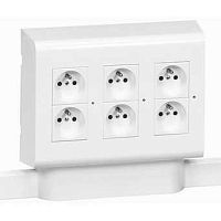 картинка Legrand 031622 Рамка Mosaic - 3х4 модулей - для мини-плинтуса DLPlus - белая от магазина Tovar-RF.ru