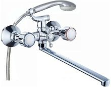 картинка GOTA ROCIO 344810-GOTA Orio Смеситель д/ванны с 2-мя рукоятками с изливом L-30см. перекл.душа от магазина Tovar-RF.ru