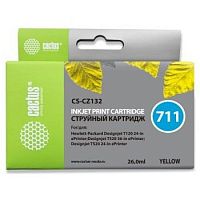 картинка cactus cz132a  картридж № 711  (cs-cz132)  для hp designjet t120/520, жёлтый, с чипом от магазина Tovar-RF.ru