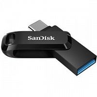 картинка sandisk usb drive 64gb ultra dual drive go, usb 3.1 - usb type-c black[sdddc3-064g-g46] от магазина Tovar-RF.ru