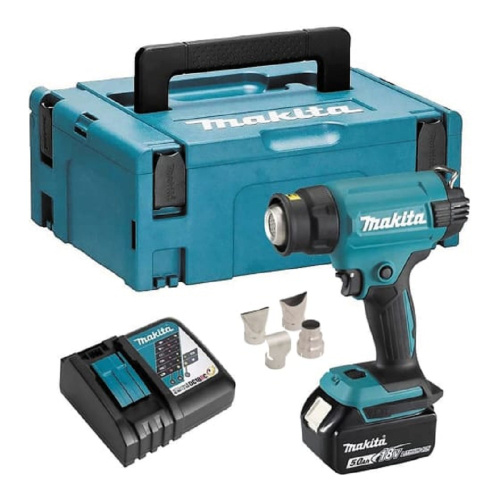 картинка Технический фен Makita DHG181RT1J темп.150/250/350/450/550С магазин Tovar-RF.ru являющийся официальным дистрибьютором в России картинка Технический фен Makita DHG181RT1J темп.150/250/350/450/550С от магазина Tovar-RF.ru