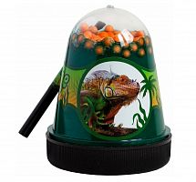 картинка слайм slime s300-20 игрушка "jungle" с пенопластовыми оранжевыми шариками (игуана) 130 г от магазина Tovar-RF.ru