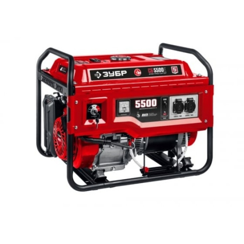 картинка ЗУБР Бензиновый генератор с электростартером  5500 Вт  [СБ-5500Е] от магазина Tovar-RF.ru