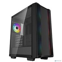 картинка корпус deepcool cc560 argb v2 без бп, боковое окно (закаленное стекло), 3x120мм argb led вентилятор спереди и 1x120мм argb led вентилятор сзади, черный, atx от магазина Tovar-RF.ru