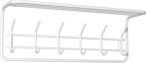 картинка Вешалка настенная ЗМИ с полкой 80 белая ВСП 7 ЗМИ с полкой 80 белая ВСП 7 от магазина Tovar-RF.ru