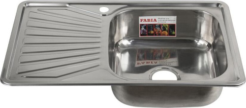 картинка мойка врезная fabia 62322r мойка 78х48 врезная правая 0,8 мм + большой сифон с переливом fabia 62322r мойка 78х48 врезная правая 0,8 мм + большой сифон с переливом от магазина Tovar-RF.ru