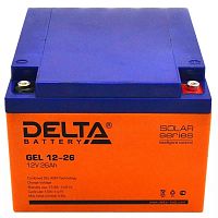 картинка delta gel 12-26 (12v/26ач) свинцово- кислотный аккумулятор   от магазина Tovar-RF.ru