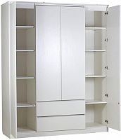 картинка детская мебель polini шкаф четырехсекционный kids simple 1920 с ящиками белый (4 кор.) от магазина Tovar-RF.ru