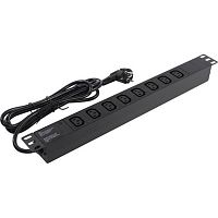 картинка exegate ex280855rus блок розеток exegate serverpro pdu-19h809 al-8c13-eu2.5, 19",1u,алюм, 8 iec 320 c13, евровилка, 2.5м от магазина Tovar-RF.ru