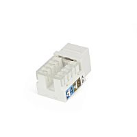 картинка hyperline kj9-8p8c-c6-90-wh вставка keystone jack rj-45(8p8c), категория 6, белая от магазина Tovar-RF.ru