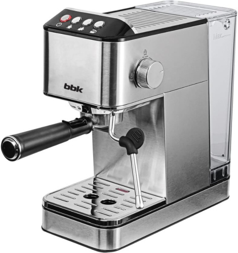 картинка кофеварка рожковая bbk bcm1501 нержавеющая сталь/черный магазин Tovar-RF.ru являющийся официальным дистрибьютором в России картинка кофеварка рожковая bbk bcm1501 нержавеющая сталь/черный от магазина Tovar-RF.ru