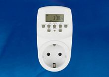 картинка Таймер электронный с розеткой UNIEL (UL-00003766) UST-E20 WHITE от магазина Tovar-RF.ru