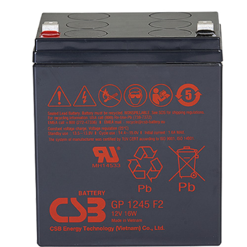 картинка csb батарея gp1245 (12v  4,5ah/16w)  от магазина Tovar-RF.ru