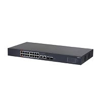 картинка dahua dh-cs4220-16gt-190 16-портовый гигабитный poe коммутатор с функцией облачного управления 16 rj45 10/100/1000мбит/с (poe/poe+/hi-poe),  2 rj45 10/100/1000мбит/с (uplink), 2 sfp 1000мбит/с (uplink от магазина Tovar-RF.ru