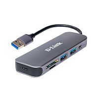 картинка d-link dub-1325/a1a концентратор с 2 портами usb 3.0, 1 портом usb type-c, слотами для карт sd и microsd и разъемом usb 3.0 от магазина Tovar-RF.ru