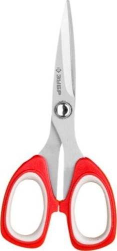 картинка Ножницы ЗУБР "Мастер" 40441-13 хозяйственные, двухкомпонентные ручки, 135мм ЗУБР "Мастер" 40441-13 хозяйственные, двухкомпонентные ручки, 135мм от магазина Tovar-RF.ru